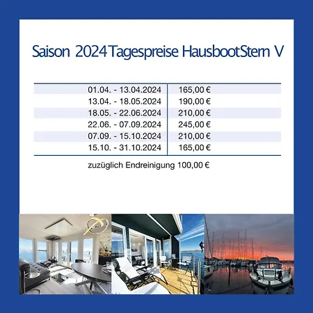 Hausboot Stern V Båthotell *
